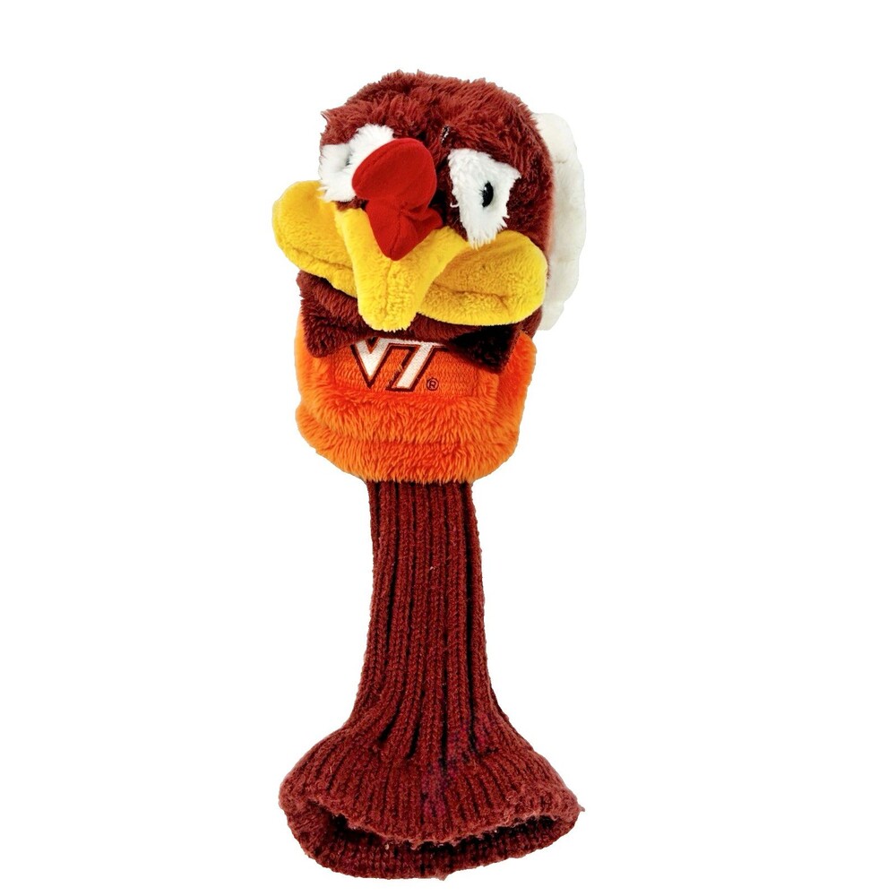 Virginia Tech Hokie Bird Vintage Plush Golf Head Club Cover Orange and Maroon